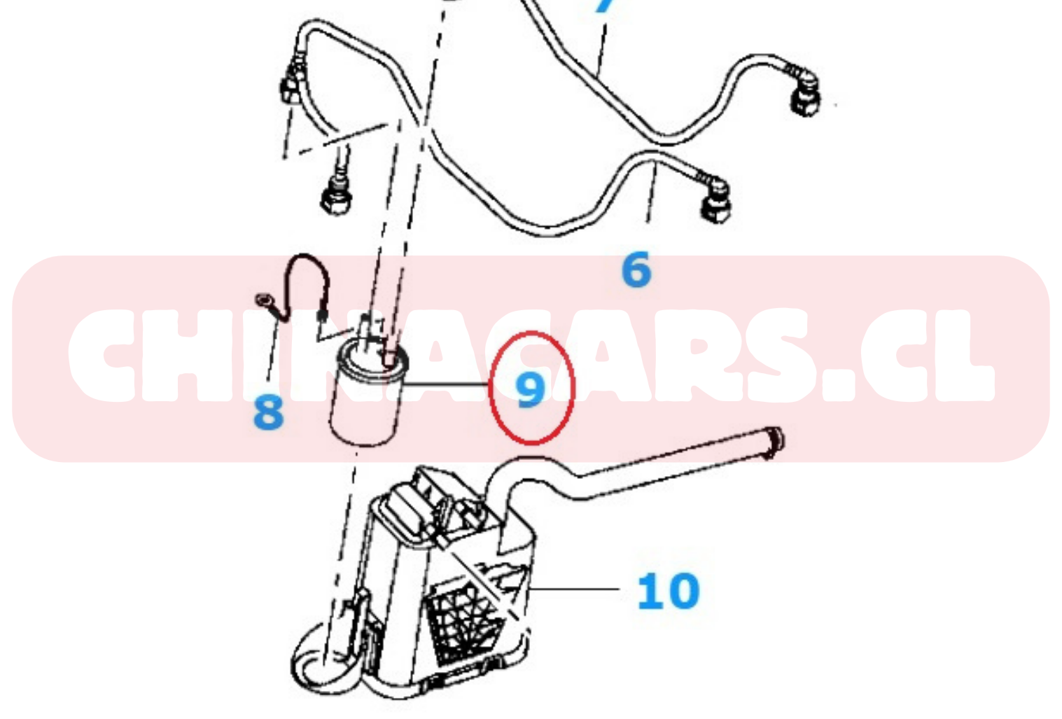 FILTRO COMBUSTIBLE CHEV SAIL 1.5 - Imagen 2