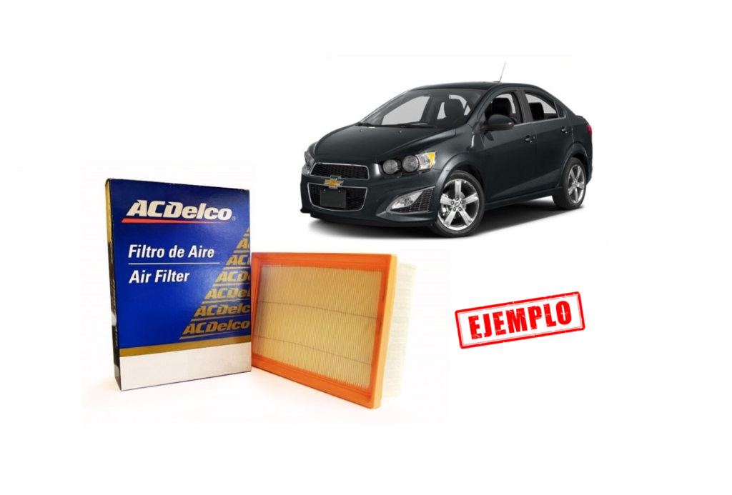 FILTRO AIRE CHEV SONIC 1.6 SEDAN