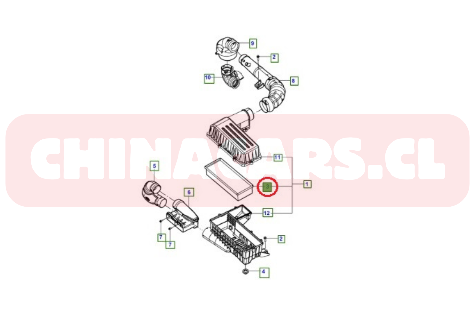 FILTRO AIRE FORD TERRITORY 1.5 - VOX ALTERNATIVO - Imagen 2